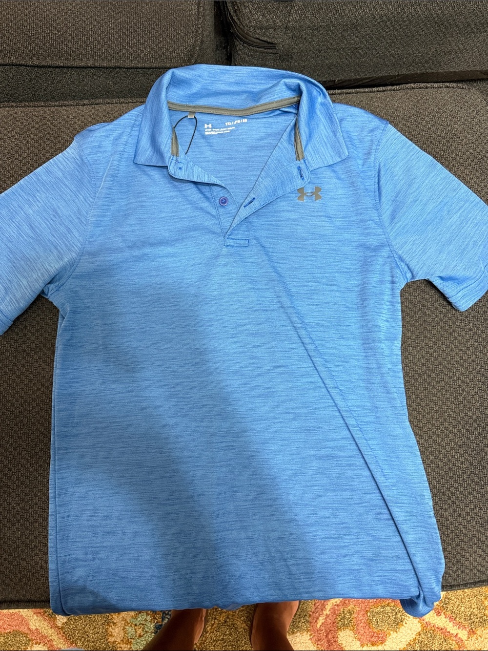 Under Armour Blue Heather Performance Polo